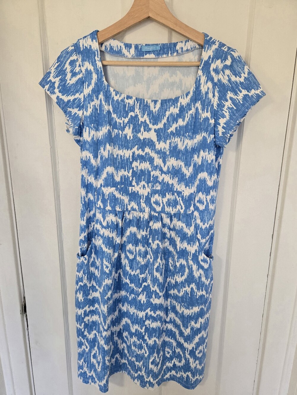 J. Mclaughlin Women's Catalina Cloth Dress Size M Coastal Preppy Beach Travel